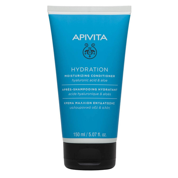 APIVITA Hydration Moisturizing Conditioner 5.07 fl.oz.  Natural Hair Conditioner with Hyaluronic Acid for Dry or Damaged Hair  Daily Haircare Conditioner