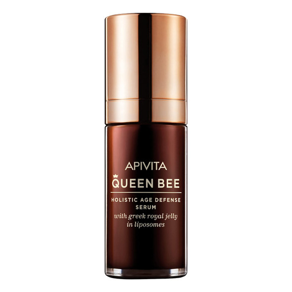 APIVITA Queen Bee Holistic Age Defense Serum 1.01 fl.oz.  Antiaging Firming  Restoring Serum with Royal Jelly  Hyaluronic Acid  Reduces Wrinkles Increases Skin Elasticity and Firmness