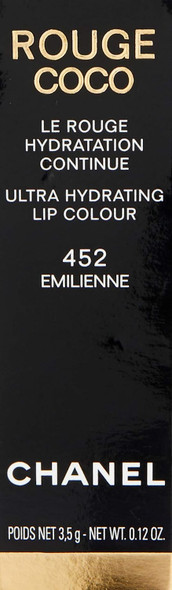 Chanel Rouge Coco Shine Hydrating Sheer Lipshine No. 452 Emilienne for Women Limited Edition 0.11 Ounce