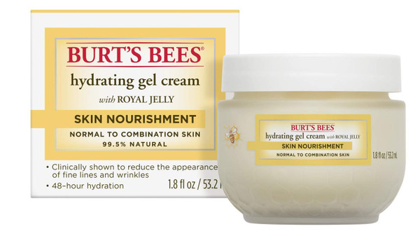 Burt's Bees Skin Nourishment Hydrating Gel Cream for Normal to Combination Skin, 1.8 Oz (Package May Vary)