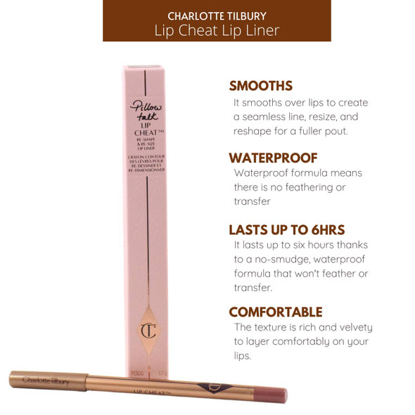 CHARLOTTE TILBURY LIP CHEAT PILLOW TALK MEDIUM 2 Warm berrypink lip liner pencil