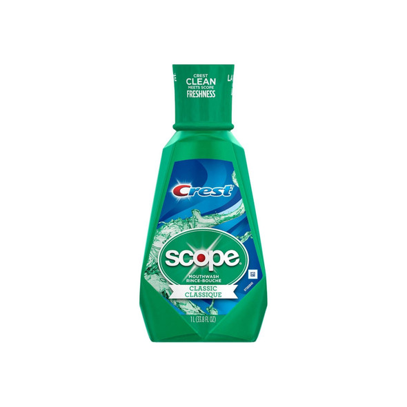 Crest Plus Scope Classic Mouthwash, Original Formula 33.80 oz