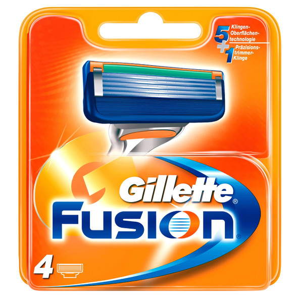 Gillette Fusion Manual Blades 4S (10X20) (UK) - Lot of 5 1