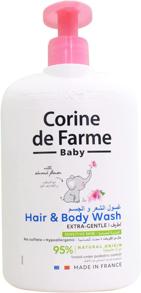 Corine De Farme Baby Extra Gentle Hair  Body Wash 500 mL