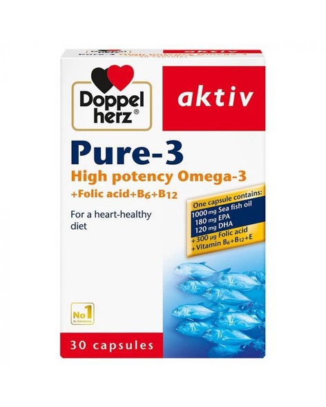 Doppelherz aktiv Pure3 High Potency Omega3 EPA  DHA Capsules 30s