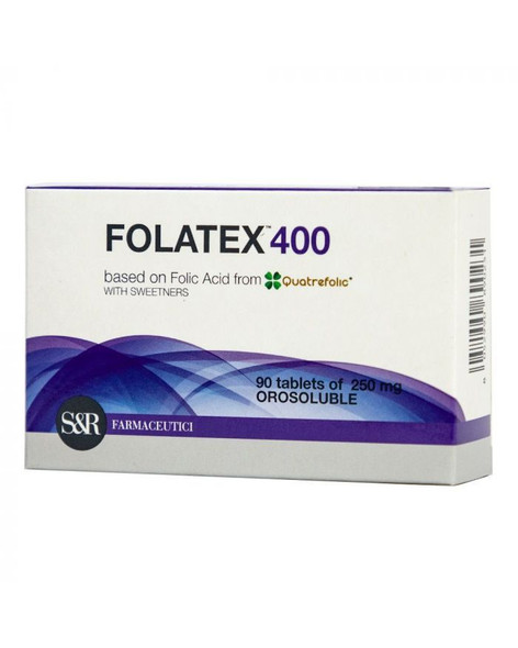 Folatex 400 mcg Orosoluble Folic Acid Tablets 90s