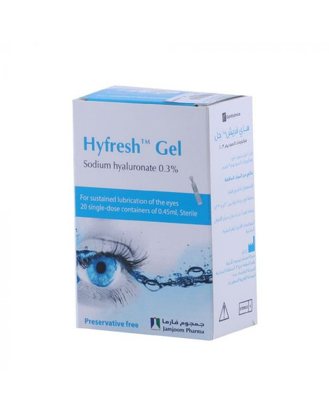 Hyfresh Gel 3mg/mL Sodium Hyaluronate Eye Gel 0.45 mL 20s