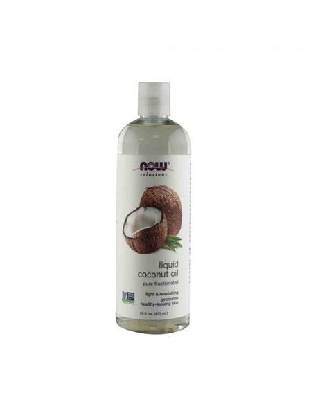 Now Pure Fractionated Liquid Coconut Oil 473 mL