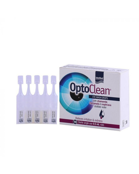 Optoclean Eye Wash Drops Single Dose Vial 0.5ML 10s