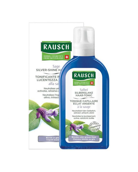 Rausch Swiss Sage Silver Shine Hair Tonic For Blonde or Grey Hair 200 mL