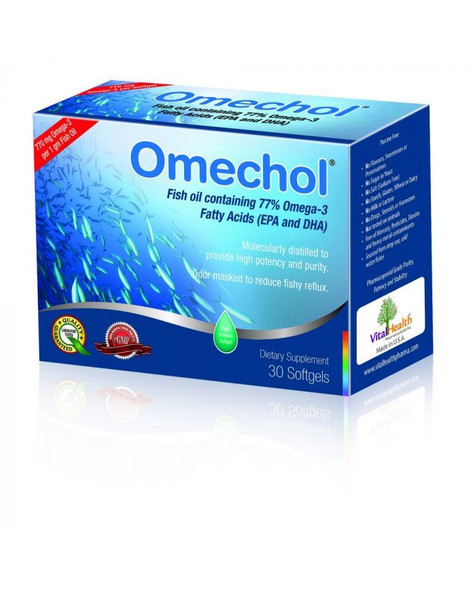 Vital Health Omechol Softgels 30s