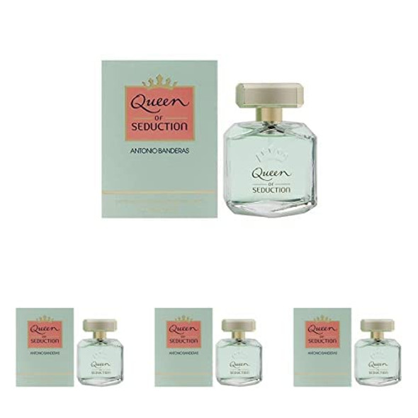 Antonio Banderas Queen Of Seduction 2.7 oz Eau De Toilette Spray For Women Pack of 4