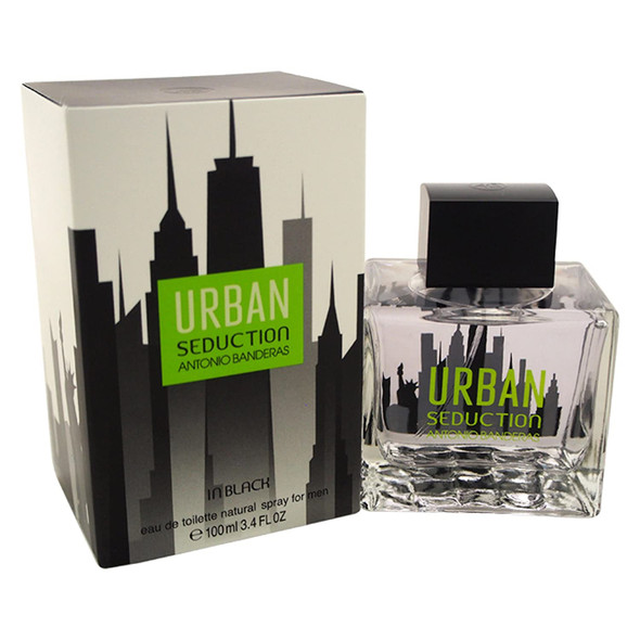 Antonio Banderas Urban Seduction In Black for Men 3.4 oz Eau de Toilette Spray