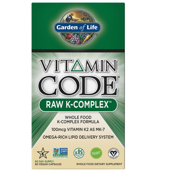 Garden of Life Vitamin Code Raw K Complex 60VC