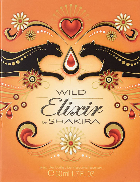 Shakira Wild Elixir Eau de Toilette Spray for Women 1.7 Ounce