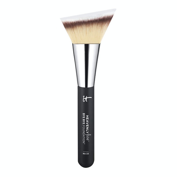 IT Cosmetics Heavenly Luxe Bye Bye Foundation Brush 22  Unique TriangleShaped Brush Head for Even Application  With AwardWinning Heavenly Luxe Hair  ProHygienic  Ideal for Sensitive Skin