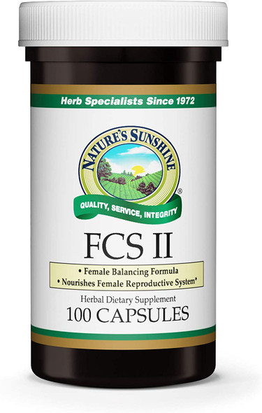 Natures Sunshine FCS II with Lobelia 100 Capsules