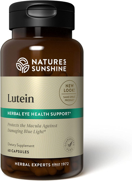 Natures Sunshine Lutein 10 mg 60 Capsules  Helps Protect Against UV Damage Supports Eye Health and Provides Powerful Antioxidant Properties