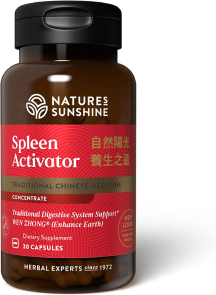 Natures Sunshine Spleen Activator TCM Concentrate 30 Capsules