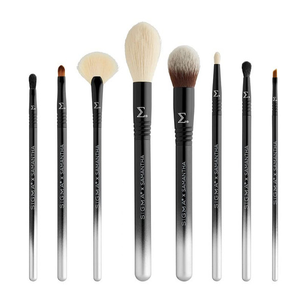 Sigma Beauty  Sigma x Samantha Ravndahl Brush Set  Includes 8 Makeup Brushes