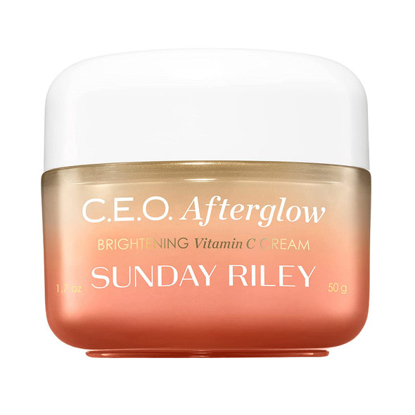 Sunday Riley C.E.O. Afterglow Brightening Vitamin C Cream Face Moisturizer 1.7 oz.