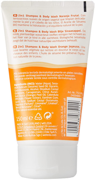 WELEDA Kids 2 In 1 Happy Orange Shower 150 ML