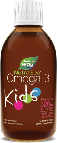 NutraSea Kids Omega3  Vitamin D  Bubble Gum Flavor NutraSea Kids Omega3  Vitamin D  Bubble Gum Flavor