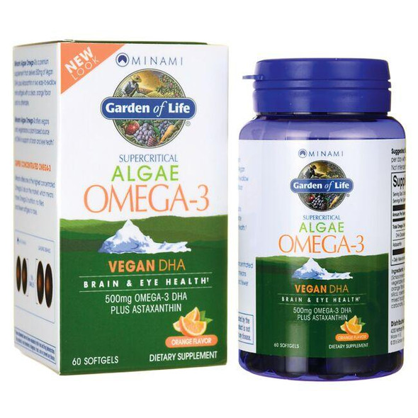 Supercritical Algae Omega3 Vegan DHA  Orange Flavor