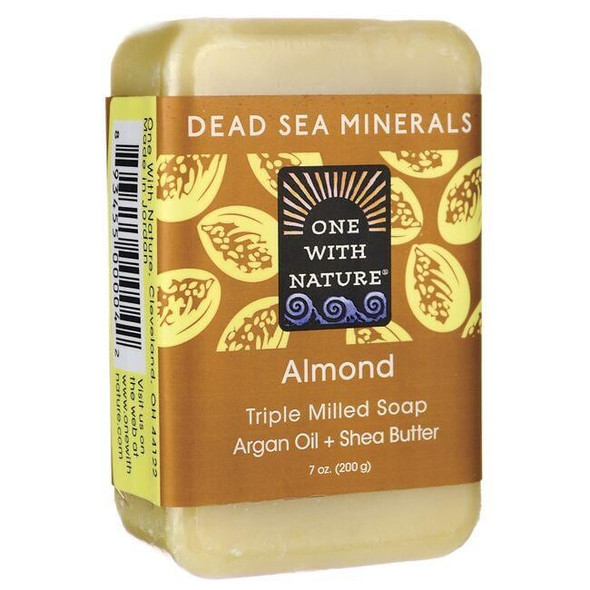 Dead Sea Minerals Triple Milled Bar Soap  Almond