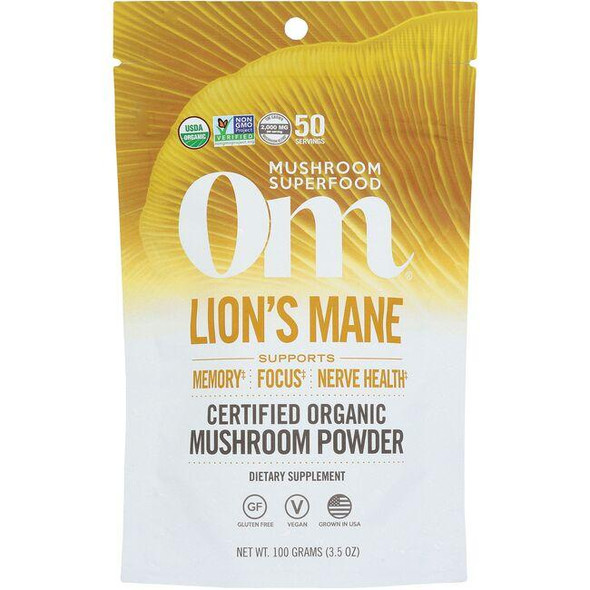 Lions Mane  Certified Organic Mushroom Powder