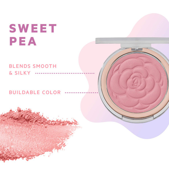 Flower Beauty Flower Pots Powder Blush  Smooth  Silky Skin Tone Enhancing Soft Satin Finish Makeup Sweet Pea