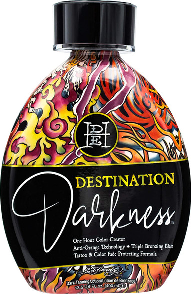 Ed Hardy Tanning Destination Darkness  One Hour Color Creator AntiOrange Dark Tanning Lotion 13.5 oz.