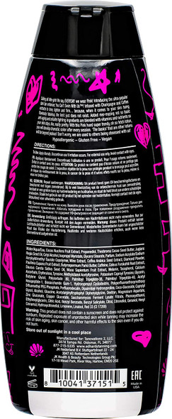 You Cant Swim With Us Indoor/Outdoor Dark Tan Enhancer  Fabulously Fetch Coconut Juice Infused Dramatically Dark Tan Enhancer Pink Hued Formula 10 oz.