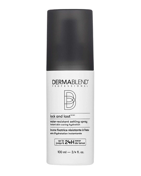 Dermablend Lock and Last WaterResistant Setting Spray Finishing Spray for Makeup with Lightweight Natural Finish Spray with Witch Hazel