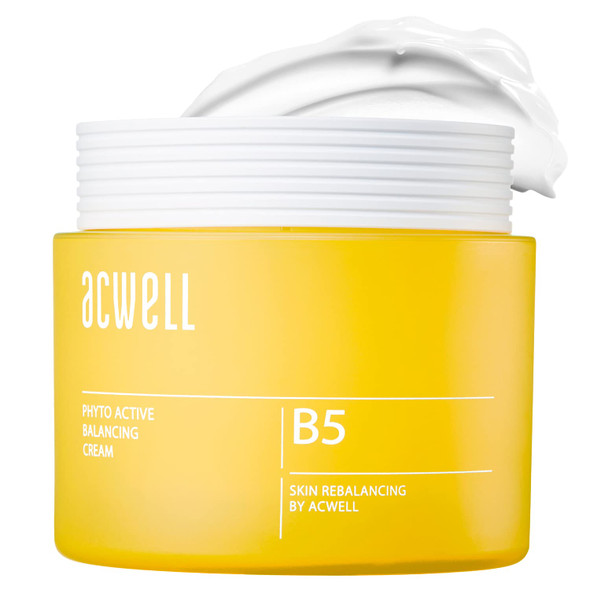 ACWELL Phyto Active Balancing Intensive Hydrating Facial Moisturizer Cream 1.86 fl.oz.  With Amino Acid for Skin Tightening AntiWrinkle Face Cream for Skin Restoring Moisture Barrier