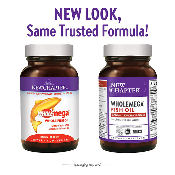 New Chapter Wholemega Whole Fish Oil 120SG