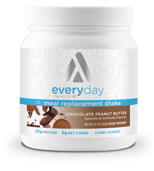 TransformHQ Meal Replacement Shake Powder 7 Servings Chocolate Peanut Butter  Gluten Free NonGMO