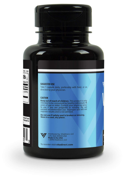 VitaDirect Premium Vitamin B1 100mg 90 Capsules  Vitamin B1 Thiamine Supplement