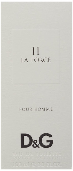 DandG La Force 11 Eau De Toilette Spray for Unisex by Dolce and Gabbana 3.3 Ounce