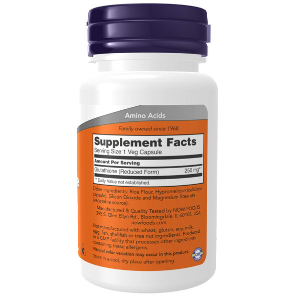 Now Foods Glutathione 250mg 60VC