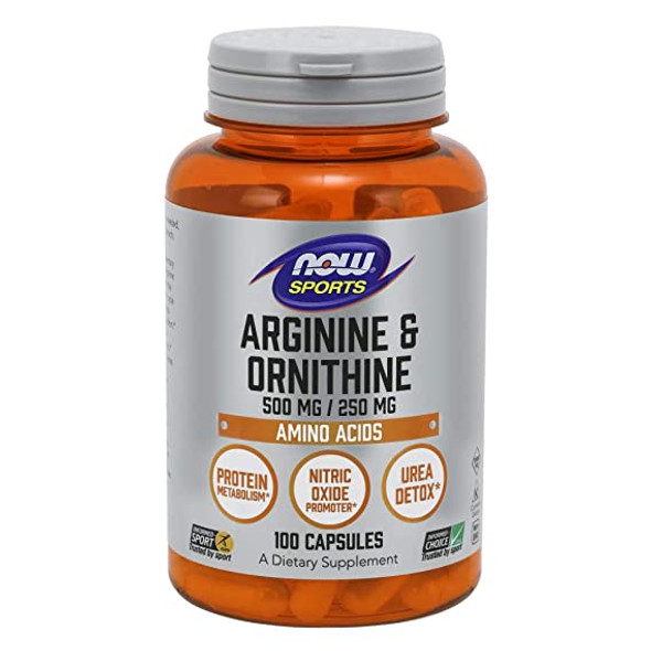 Now Foods L-Arginine/Ornithine 500/250mg 100C