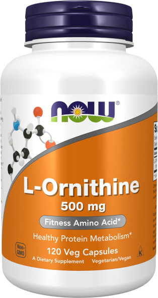 Now Foods L-Ornithine 500mg 60VC