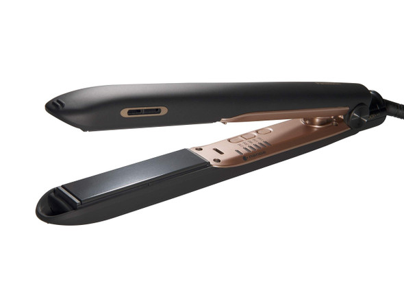 Panasonic EH-HS99 Nanoe Ceramic Hair Straightener for Improved Shine with Temperature Control (Black/Rose Gold)