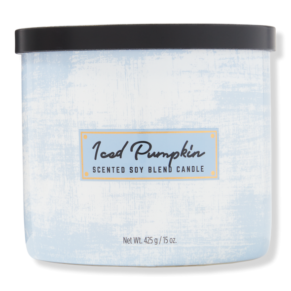 Iced Pumpkin Scented Soy Blend Candle