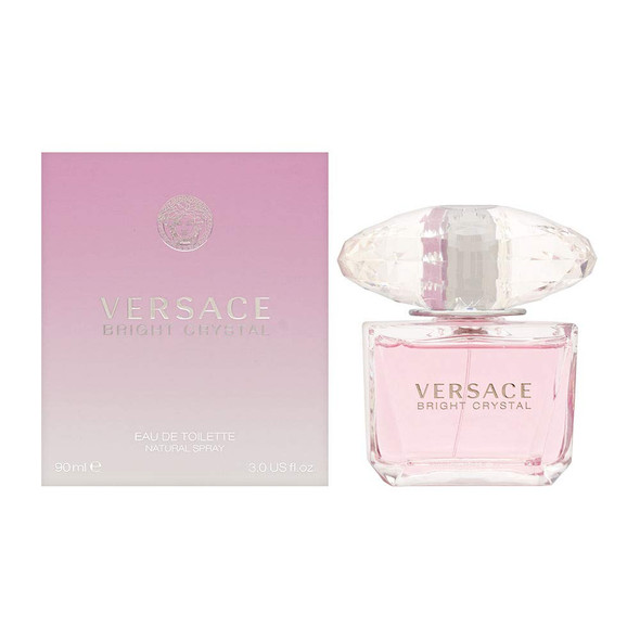 Versace Bright Crystal Eau De Toilette Spray for Women 3.0 Ounce pink