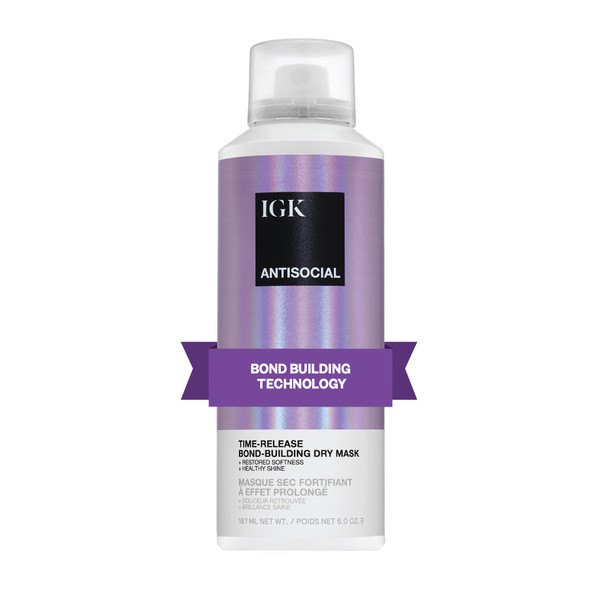 IGK ANTISOCIAL Overnight BondBuilding Dry Hair Mask 5.0 Oz