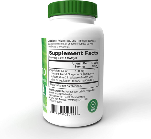 Oil of Oregano 360 MiniSoftgels NonGMO