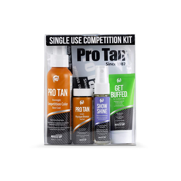 Pro Tan D.I.Y. Tanning Mini Kit Single Show Competition Color Oil Exfoliator