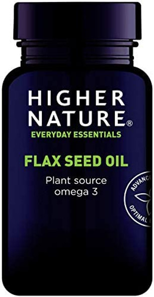 Higher Nature Flax Seed Oil 1000mg Capsules Pack of 60