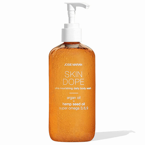 Josie Maran Skin Dope Ultra Nourishing Daily Hand & Body Wash - Sulfate-Free and Non-Irritating (Coastal Breeze, 350 mL | 12 fl. oz.)